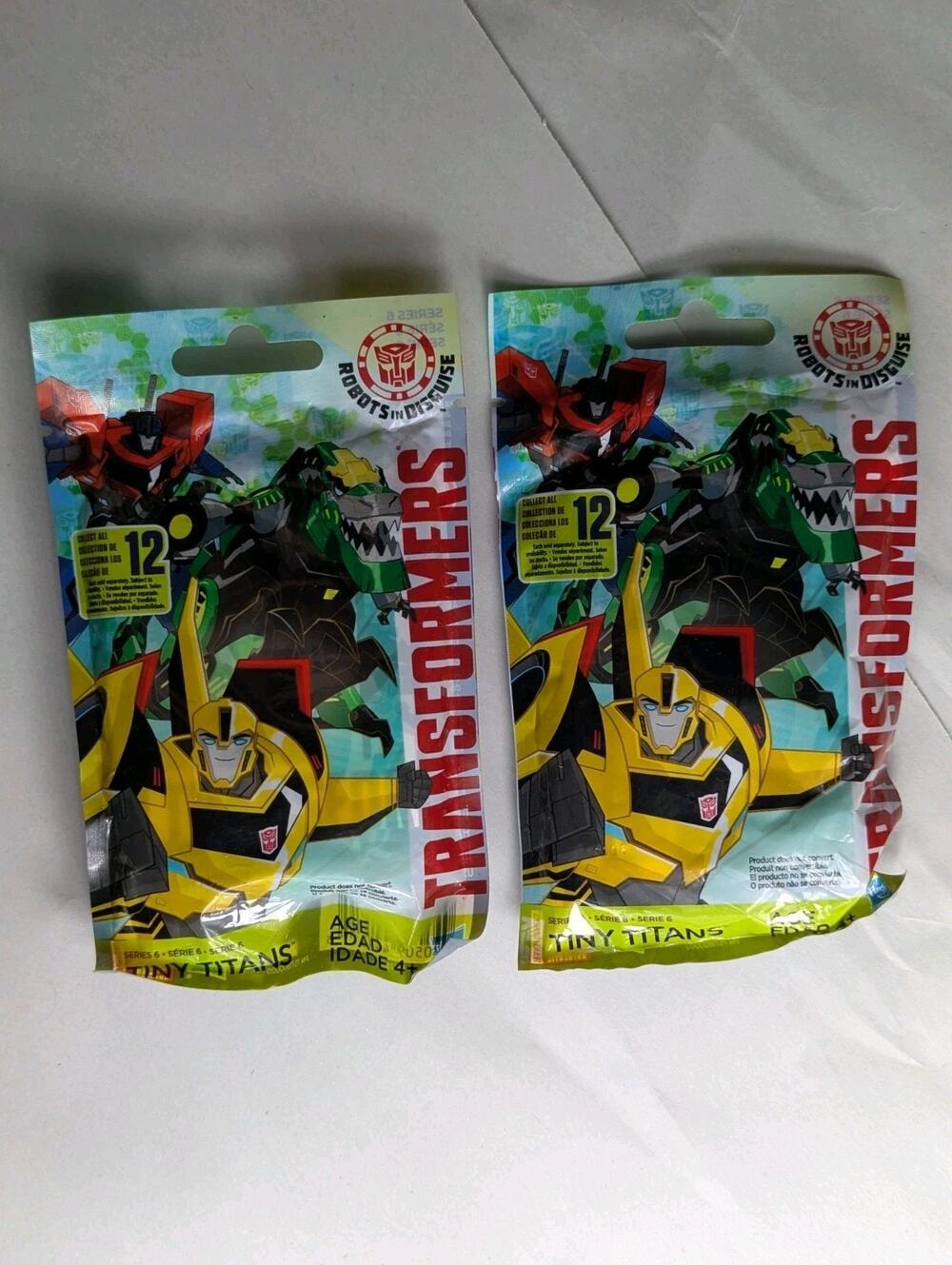 Lot Of 2 Transformers Robots In Disguise Tiny Titans Series 6 Blind Bags New